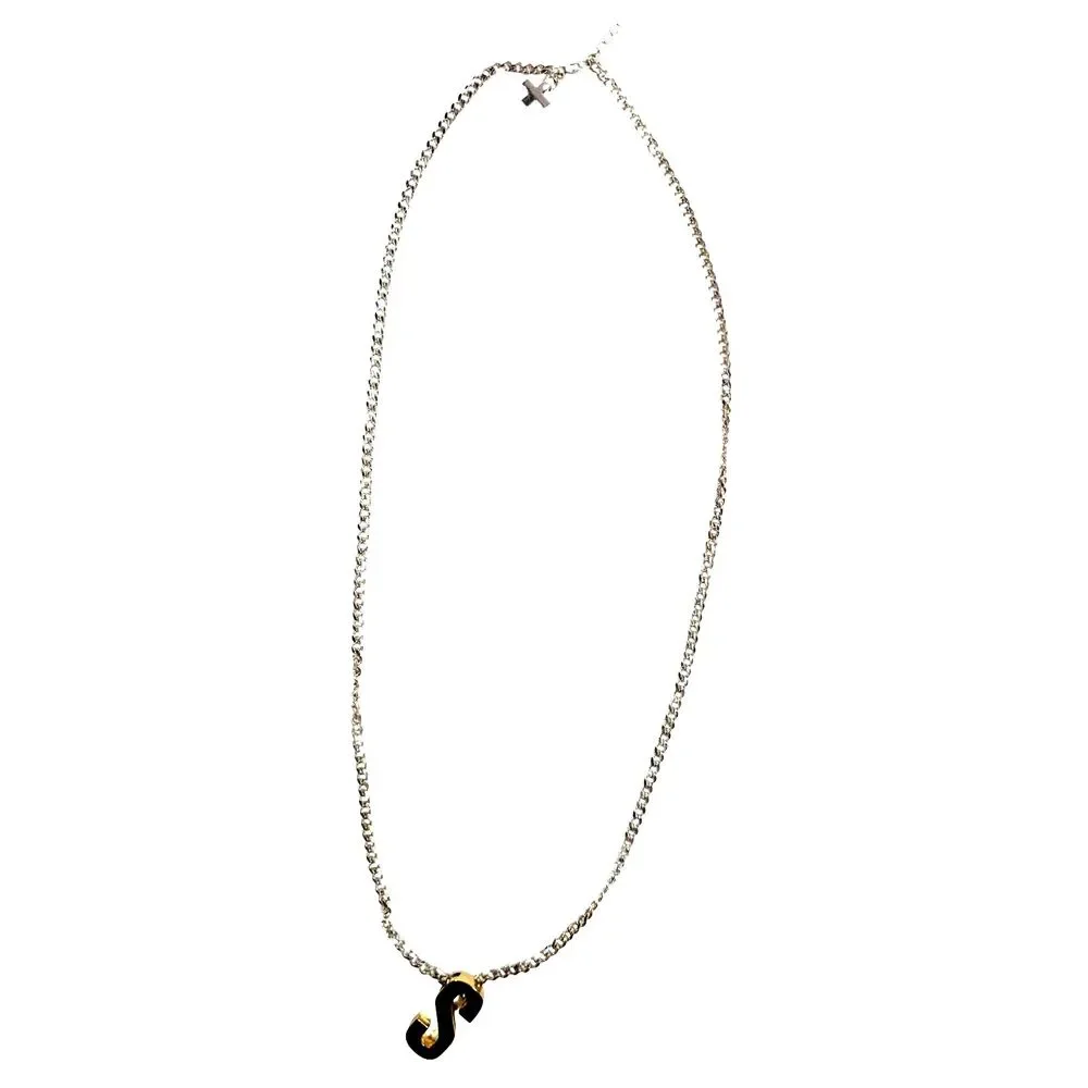 Dallas And Carlos Curb Chain Necklace Letter S ASO Kylie Jenner Initial Pendant